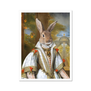 Her Ladyship: Animal Art Poster - Paw & Glory - Dog Portraits - Pet Portraits