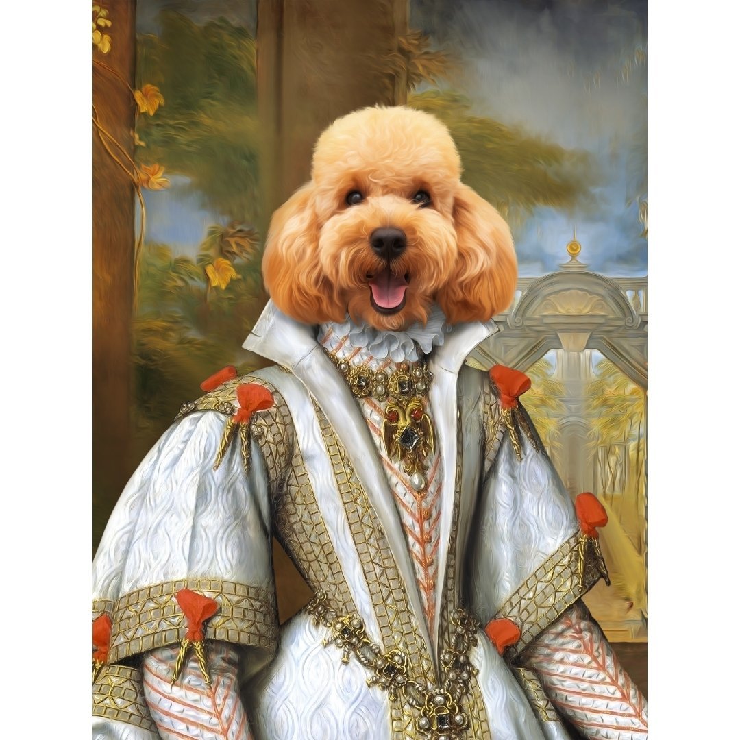 Her Ladyship: Custom Digital Download Pet Portrait - Paw & Glory - Dog Portraits - Pet Portraits