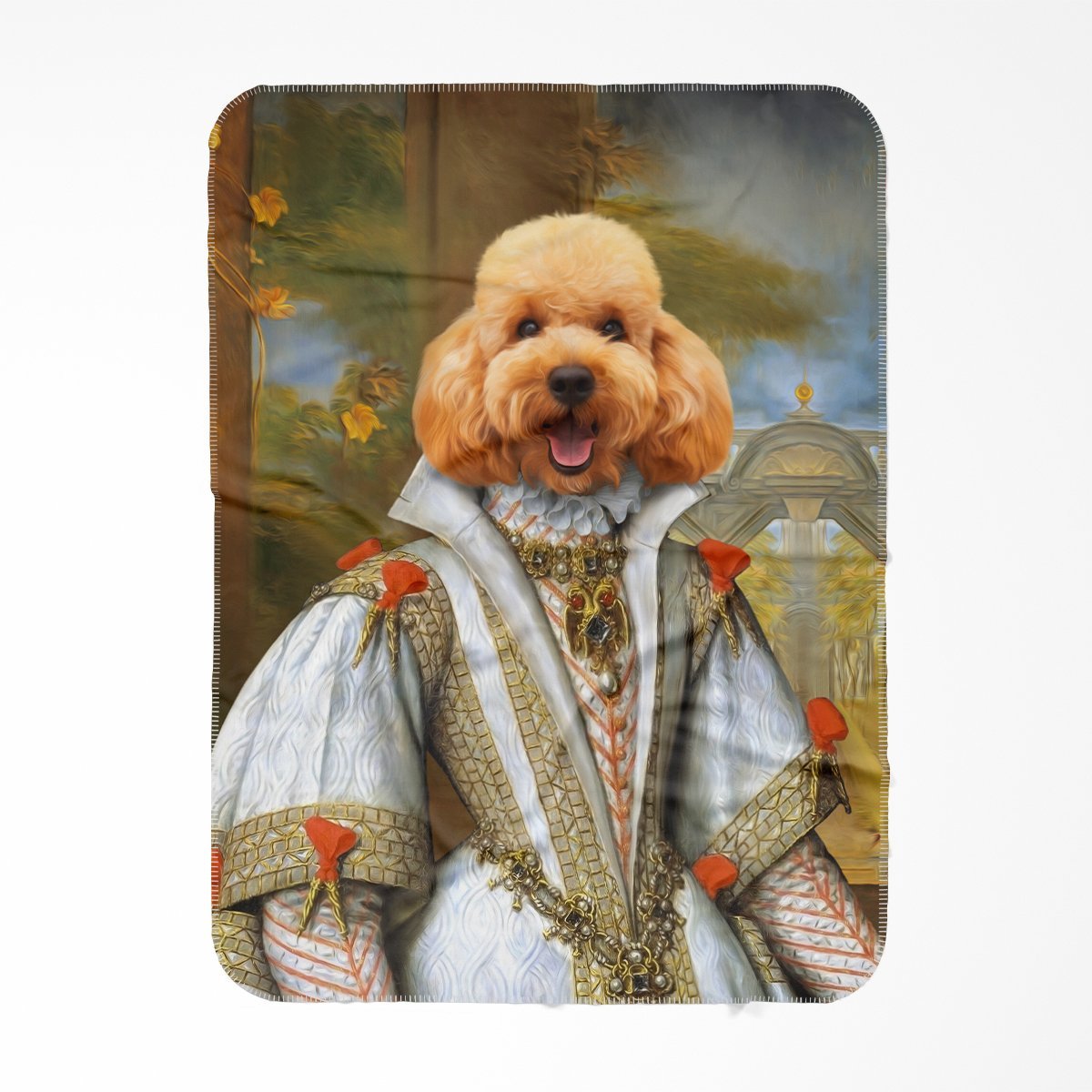 Her Ladyship: Custom Pet Blanket - Paw & Glory - Dog Portraits - Pet Portraits