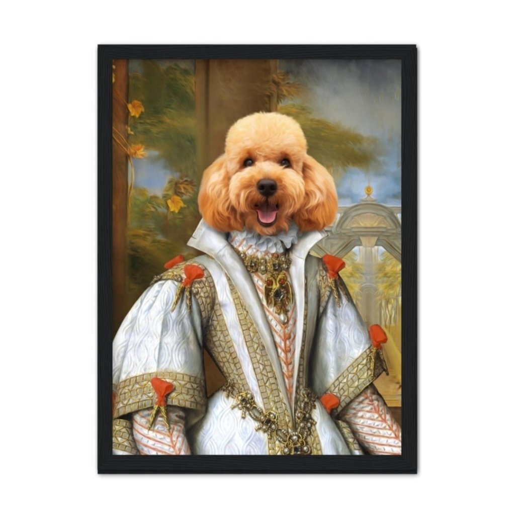 Her Ladyship: Custom Pet Portrait - Paw & Glory - Dog Portraits - Pet Portraits