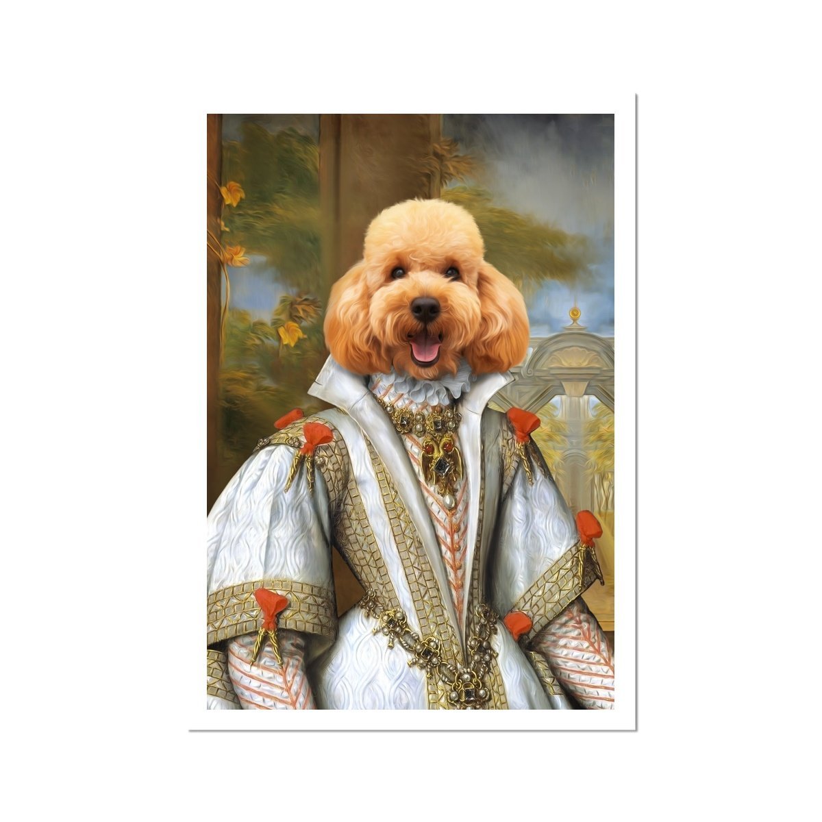 Her Ladyship: Custom Pet Poster - Paw & Glory - Dog Portraits - Pet Portraits