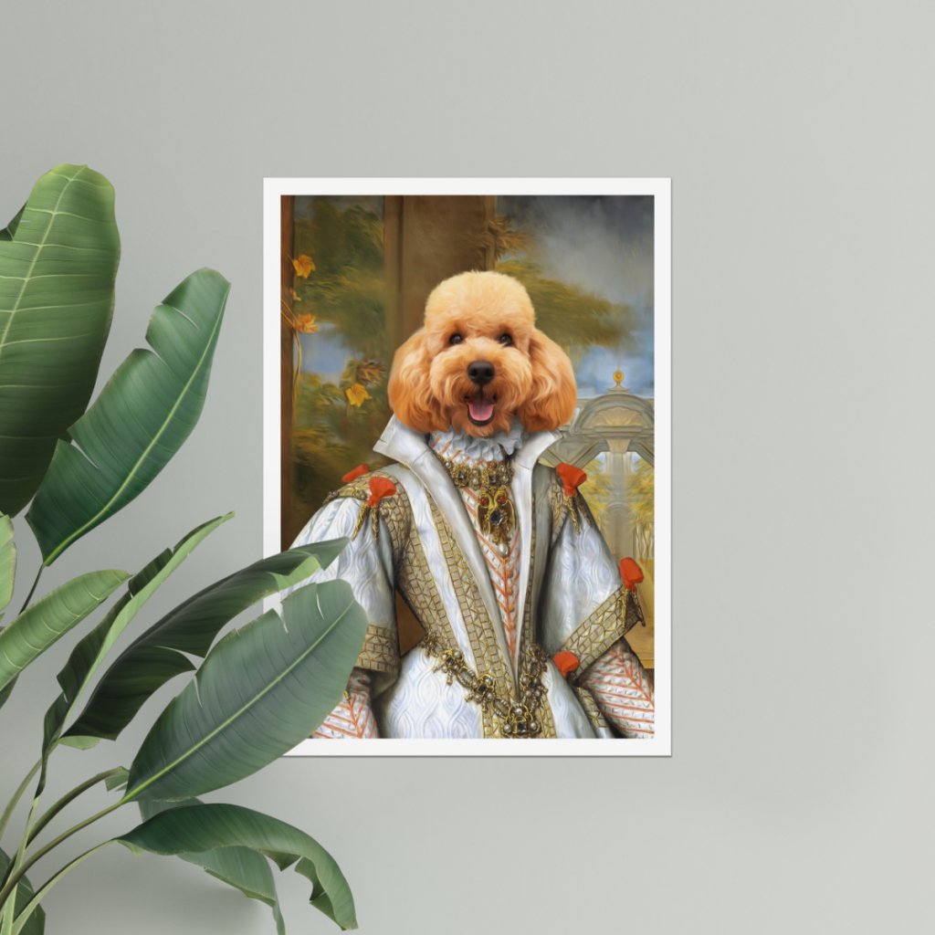 Her Ladyship: Custom Pet Poster - Paw & Glory - Dog Portraits - Pet Portraits