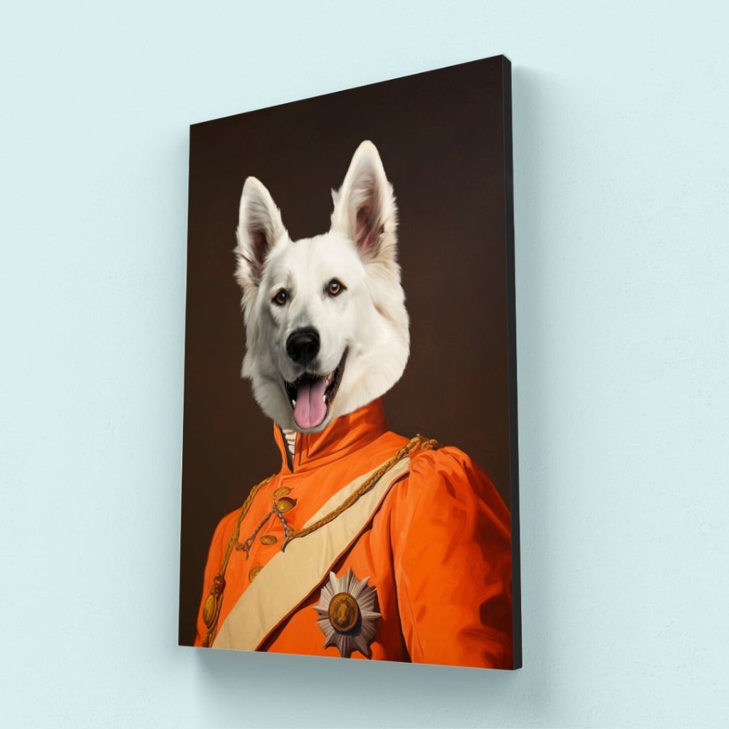 Heraldic: Custom Pet Canvas - Paw & Glory - Dog Portraits - Pet Portraits