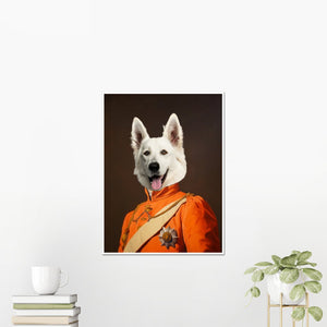 Heraldic: Custom Pet Poster - Paw & Glory - Dog Portraits - Pet Portraits