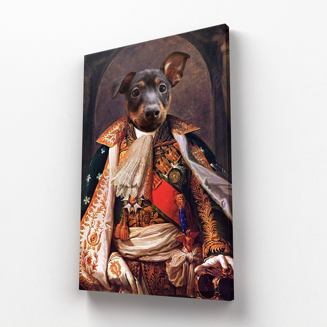 His Highness: Custom Pet Canvas - Paw & Glory - Dog Portraits - Pet Portraits