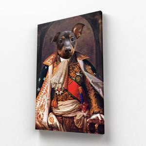 His Highness: Custom Pet Canvas - Paw & Glory - Dog Portraits - Pet Portraits