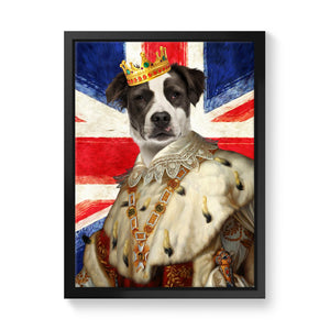 His Majesty British Flag: Custom Pet Canvas - Paw & Glory - Dog Portraits - Pet Portraits