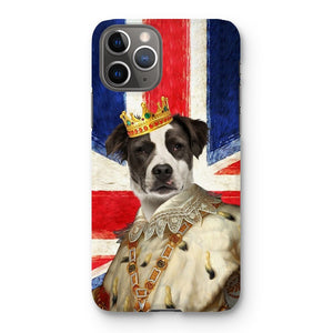 His Majesty British Flag: Custom Pet Phone Case - Paw & Glory - Dog Portraits - Pet Portraits