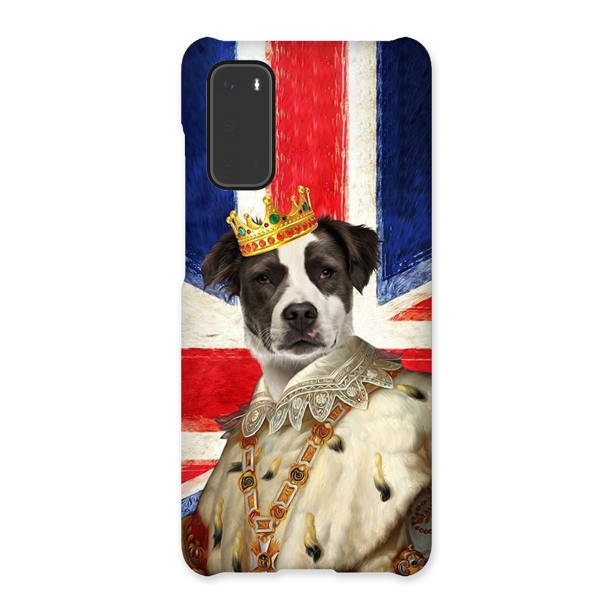 His Majesty British Flag: Custom Pet Phone Case - Paw & Glory - Dog Portraits - Pet Portraits