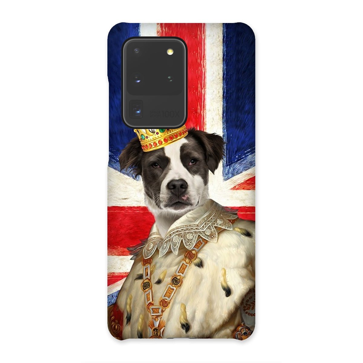 His Majesty British Flag: Custom Pet Phone Case - Paw & Glory - Dog Portraits - Pet Portraits