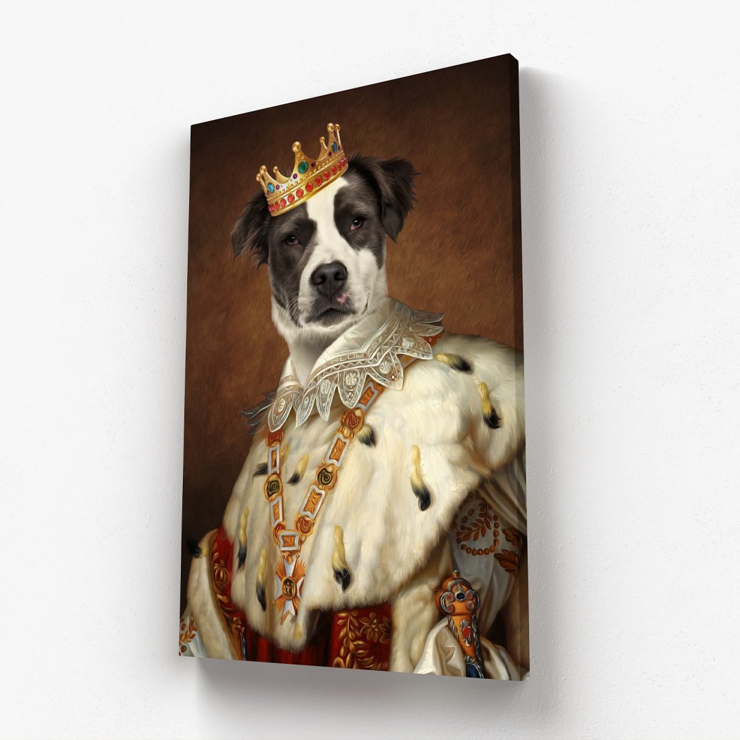 His Majesty: Custom Pet Canvas - Paw & Glory - Dog Portraits - Pet Portraits