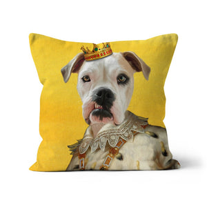 His Majesty: Custom Pet Pillow - Paw & Glory - Dog Portraits - Pet Portraits