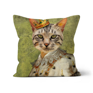 His Majesty: Custom Pet Pillow - Paw & Glory - Dog Portraits - Pet Portraits