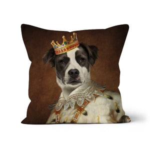 His Majesty: Custom Pet Pillow - Paw & Glory - Dog Portraits - Pet Portraits