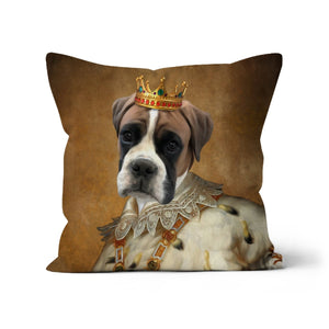 His Majesty: Custom Pet Pillow - Paw & Glory - Dog Portraits - Pet Portraits