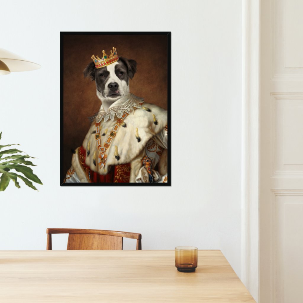 His Majesty: Custom Pet Portrait - Paw & Glory - Dog Portraits - Pet Portraits