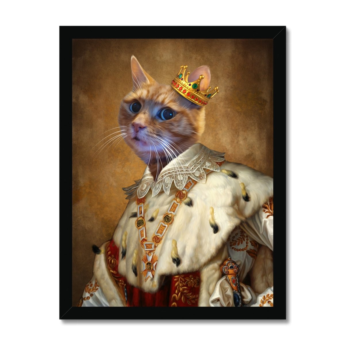 His Majesty: Custom Pet Portrait - Paw & Glory - Dog Portraits - Pet Portraits