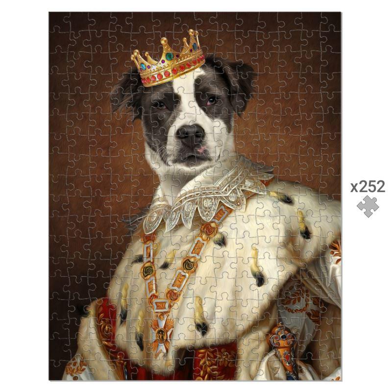 His Majesty: Custom Pet Puzzle - Paw & Glory - Dog Portraits - Pet Portraits