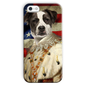 His Majesty USA Flag: Custom Pet Phone Case - Paw & Glory - Dog Portraits - Pet Portraits