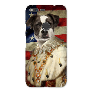 His Majesty USA Flag: Custom Pet Phone Case - Paw & Glory - Dog Portraits - Pet Portraits