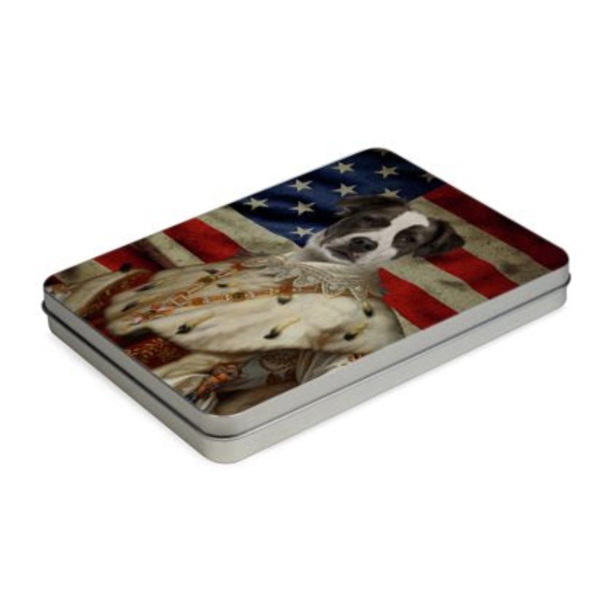 His Majesty USA Flag: Custom Pet Puzzle - Paw & Glory - Dog Portraits - Pet Portraits