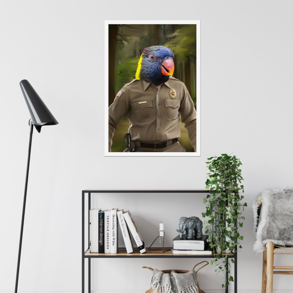 Hopper (Stranger Things Inspired): Animal Art Poster - Paw & Glory - Dog Portraits - Pet Portraits