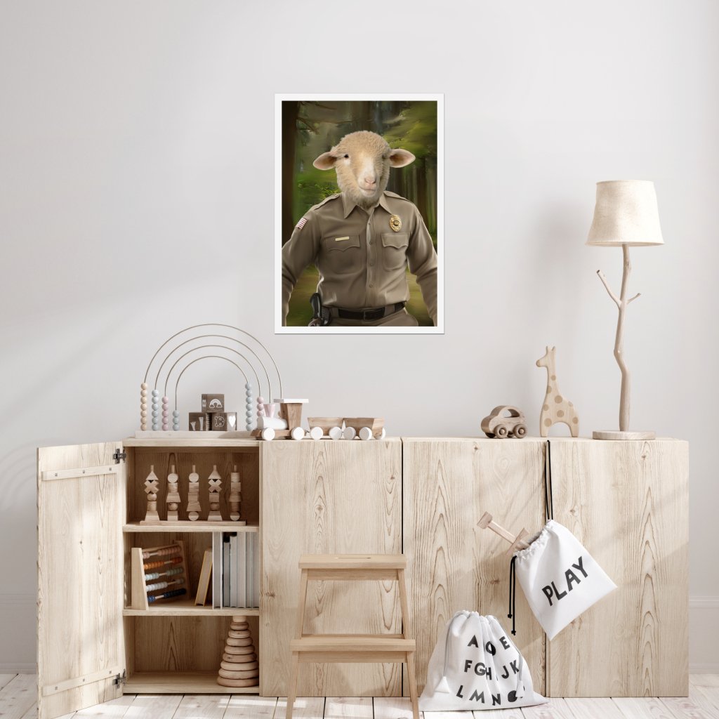 Hopper (Stranger Things Inspired): Animal Art Poster - Paw & Glory - Dog Portraits - Pet Portraits