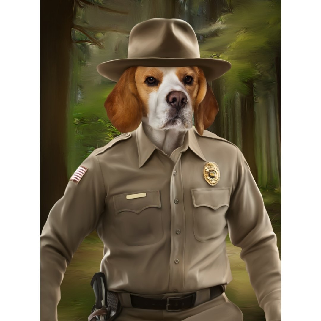 Hopper (Stranger Things Inspired): Custom Digital Download Pet Portrait - Paw & Glory - Dog Portraits - Pet Portraits