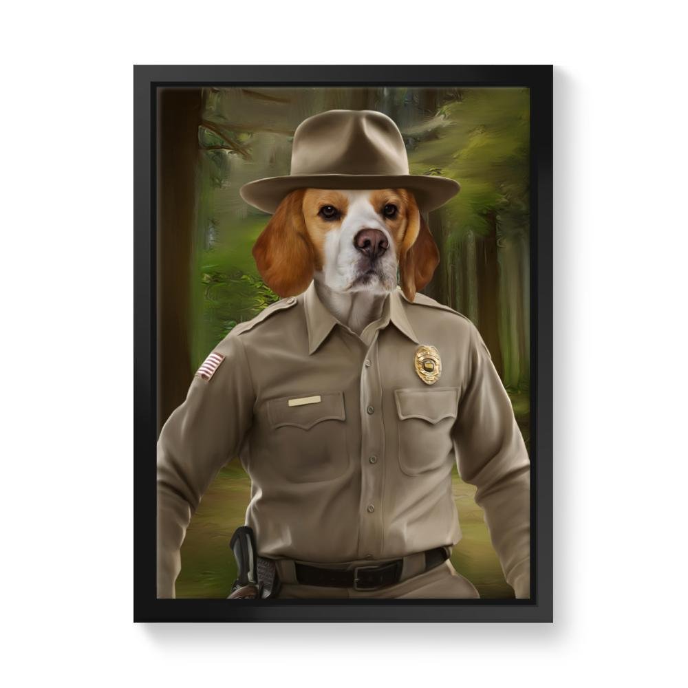 Hopper (Stranger Things Inspired): Custom Pet Canvas - Paw & Glory - Dog Portraits - Pet Portraits