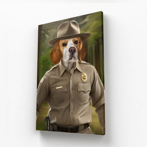 Hopper (Stranger Things Inspired): Custom Pet Canvas - Paw & Glory - Dog Portraits - Pet Portraits