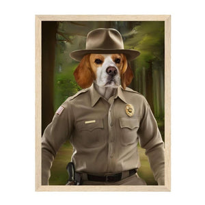 Hopper (Stranger Things Inspired): Custom Pet Portrait - Paw & Glory - Dog Portraits - Pet Portraits