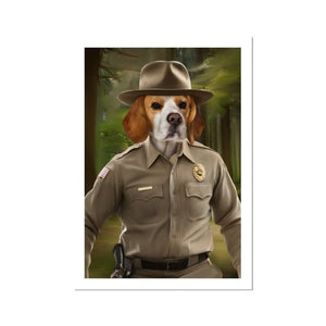 Hopper (Stranger Things Inspired): Custom Pet Portrait - Paw & Glory - Dog Portraits - Pet Portraits