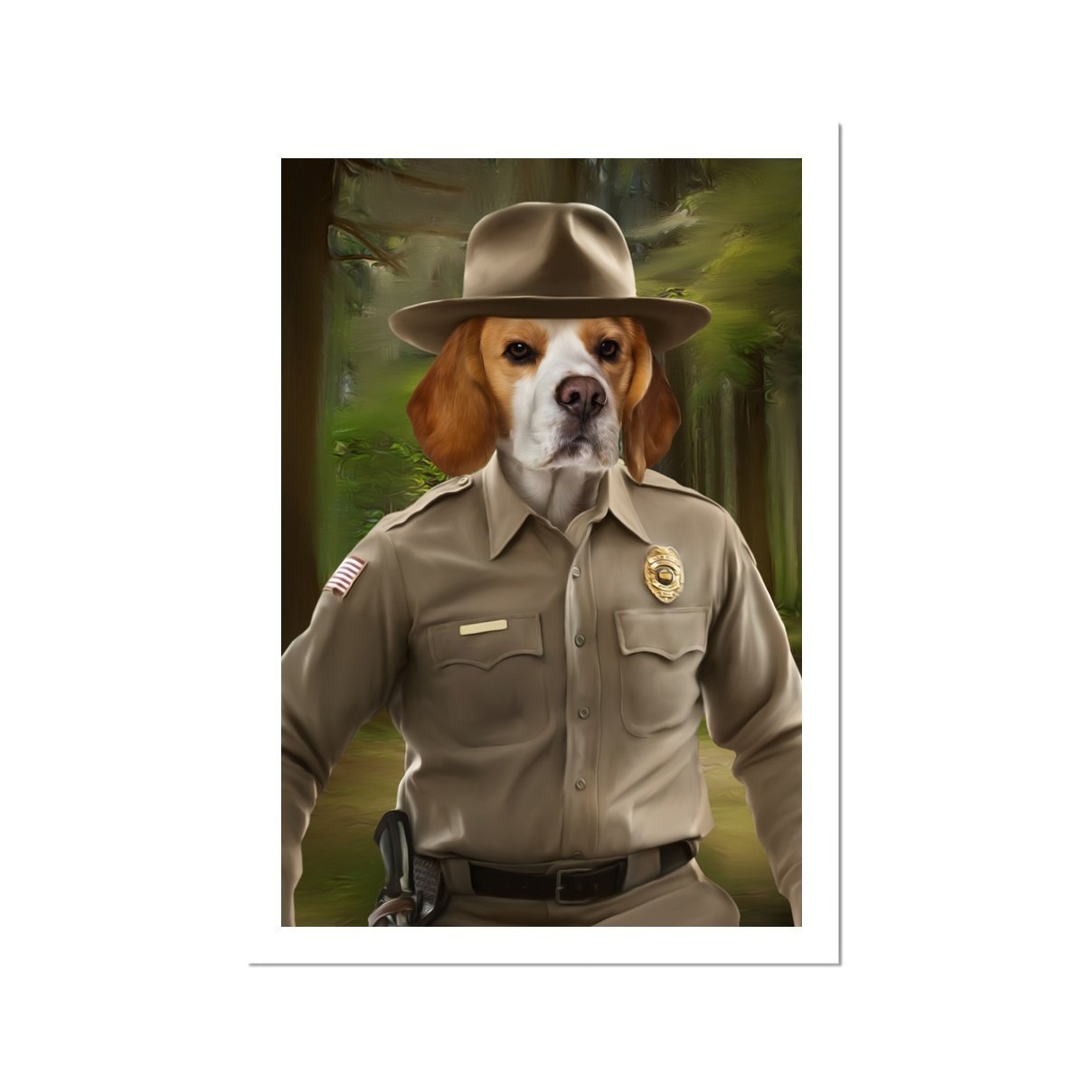 Hopper (Stranger Things Inspired): Custom Pet Poster - Paw & Glory - Dog Portraits - Pet Portraits