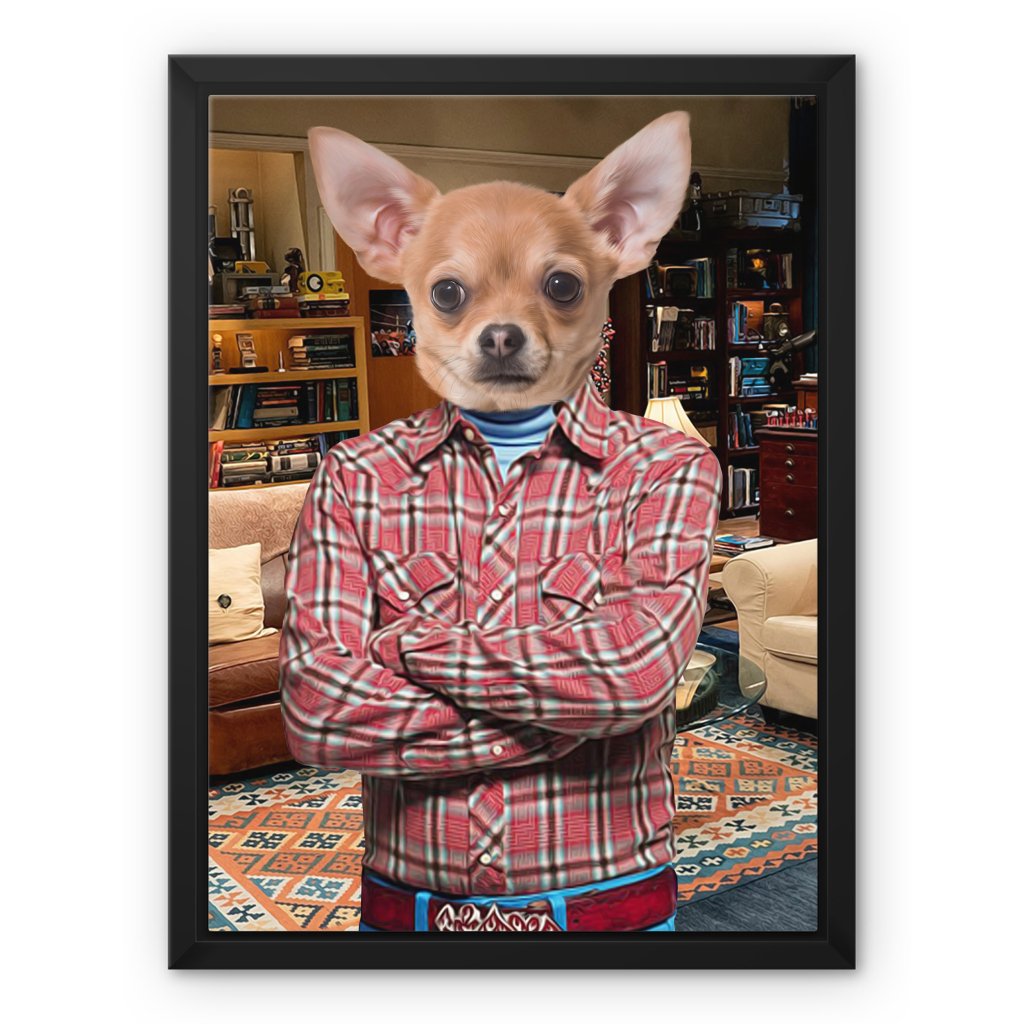 Howard Wolowitz (Big Bang Theory): Custom Pet Canvas - Paw & Glory - #pet portraits# - #dog portraits# - #pet portraits uk#