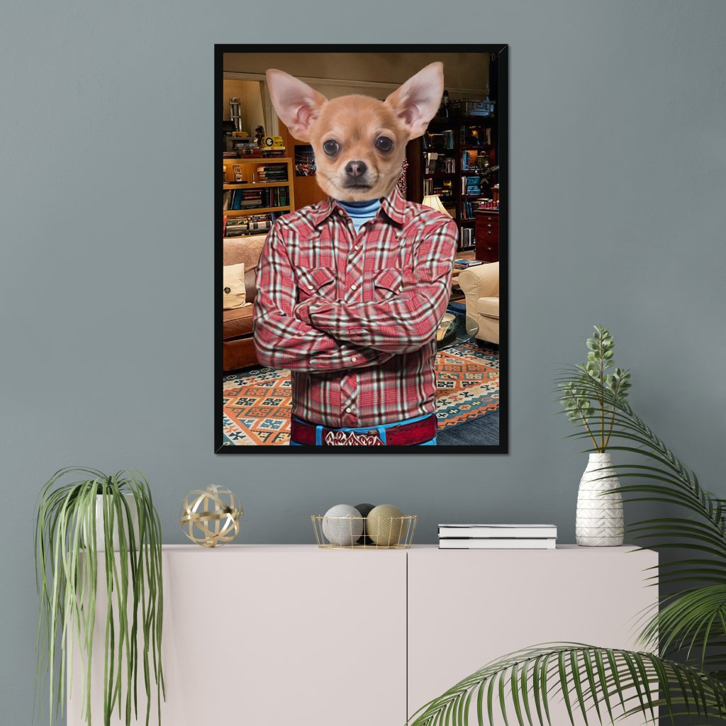 Howard Wolowitz (Big Bang theory): Custom Pet Portrait - Paw & Glory - Dog Portraits - Pet Portraits