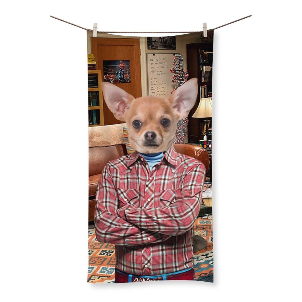 Howard Wolowitz (Big Bang Theory): Custom Pet Towel - Paw & Glory - Dog Portraits - Pet Portraits