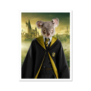 Hufflepuff (Harry Potter Inspired): Animal Art Poster - Paw & Glory - Dog Portraits - Pet Portraits