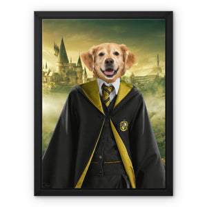 Hufflepuff (Harry Potter Inspired): Custom Pet Canvas - Paw & Glory - Dog Portraits - Pet Portraits