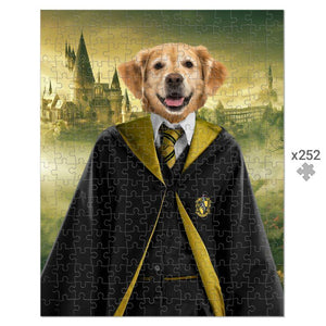 Hufflepuff (Harry Potter Inspired): Custom Pet Puzzle - Paw & Glory - Dog Portraits - Pet Portraits