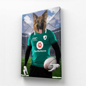 Ireland Rugby Team: Custom Pet Canvas - Paw & Glory - Dog Portraits - Pet Portraits