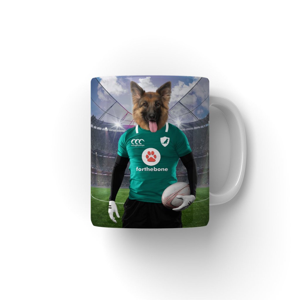 Ireland Rugby Team: Custom Pet Coffee Mug - Paw & Glory - Dog Portraits - Pet Portraits