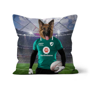 Ireland Rugby Team: Custom Pet Pillow - Paw & Glory - Dog Portraits - Pet Portraits