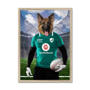 Ireland Rugby Team: Custom Pet Portrait - Paw & Glory - Dog Portraits - Pet Portraits