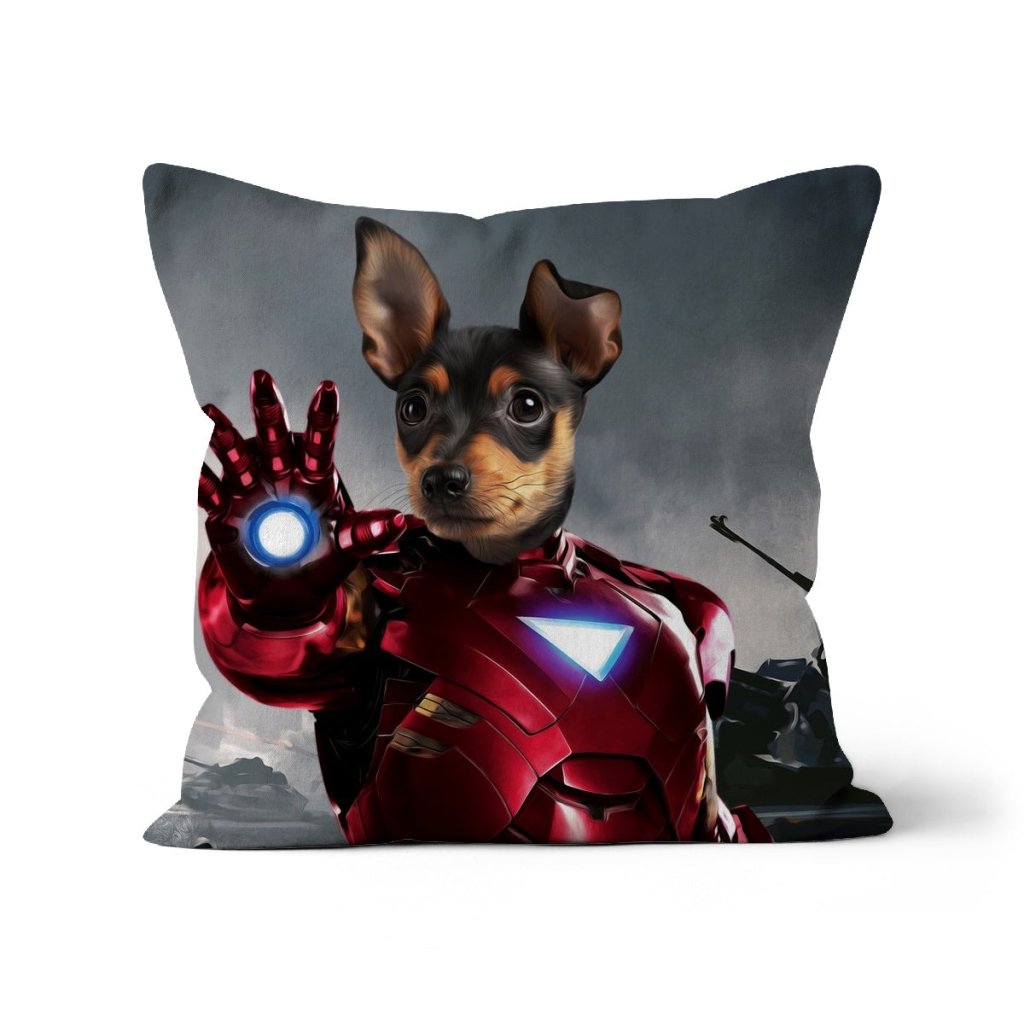 Iron Paw: Custom Pet Pillow - Paw & Glory - Dog Portraits - Pet Portraits