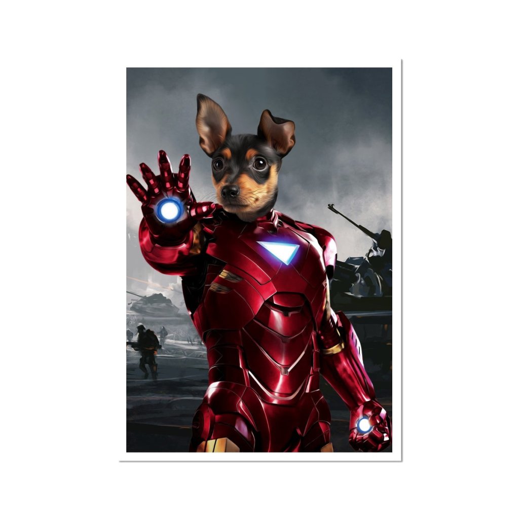 Iron Paw: Custom Pet Poster - Paw & Glory - #pet portraits# - #dog portraits# - #pet portraits uk#