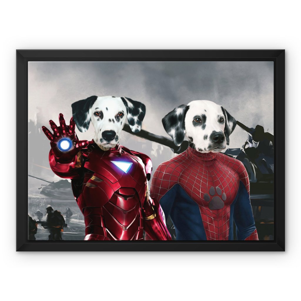 Iron Paw & Spider Paw: Custom Pet Canvas - Paw & Glory - #pet portraits# - #dog portraits# - #pet portraits uk#