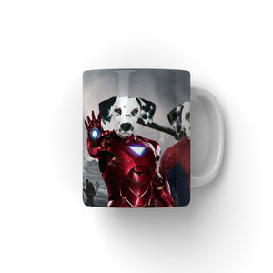 Iron Paw & Spider Paw: Custom Pet Mug - Paw & Glory - Dog Portraits - Pet Portraits