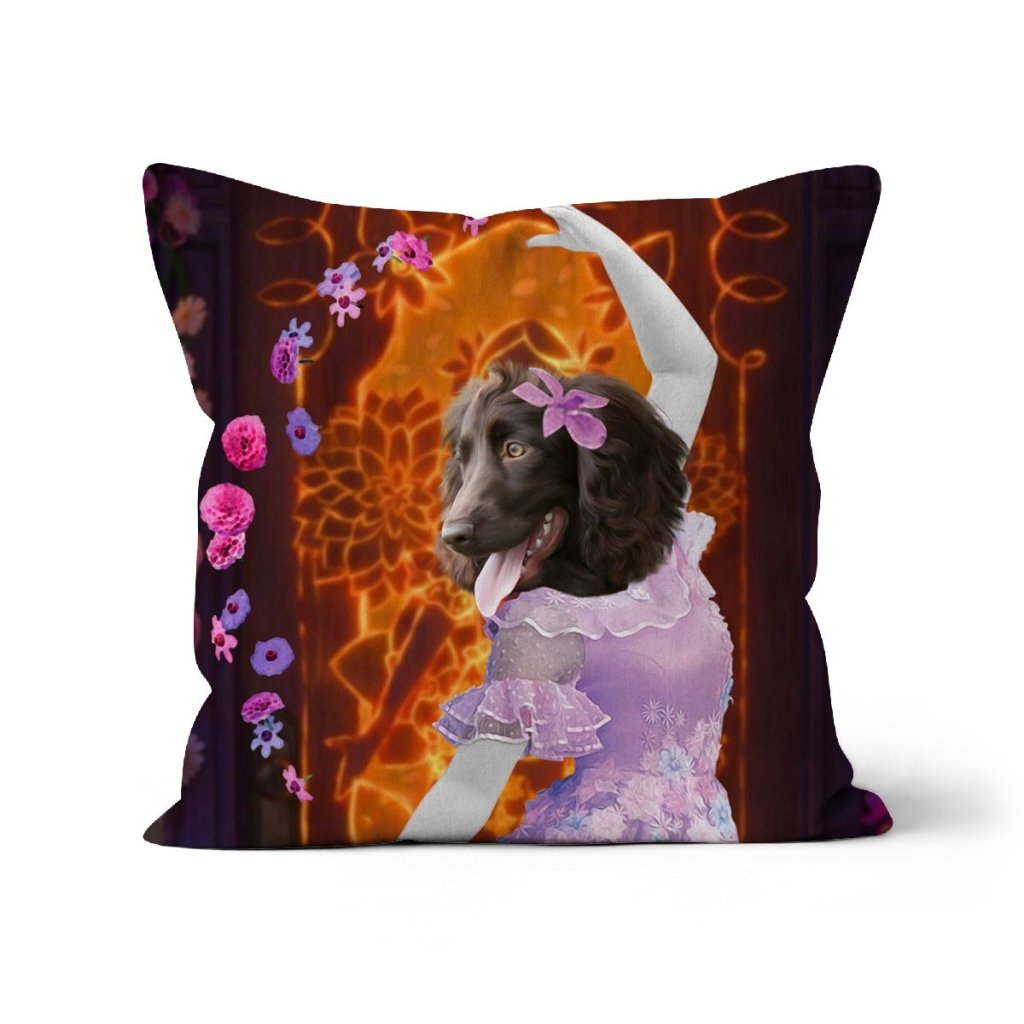 Isabela (Encanto Inspired): Custom Pet Pillow - Paw & Glory - Dog Portraits - Pet Portraits