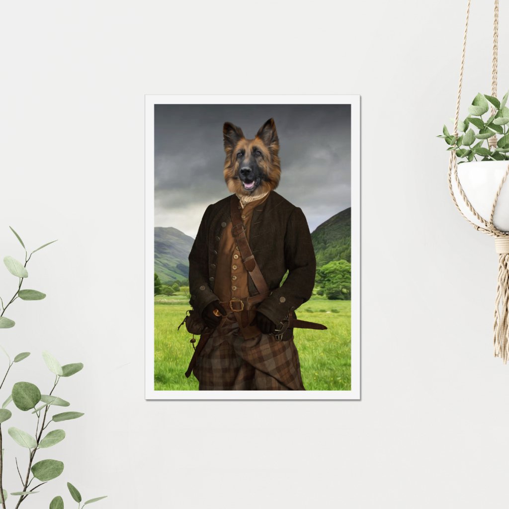 Jamie (Outlander Inspired): Custom Pet Poster - Paw & Glory - Dog Portraits - Pet Portraits