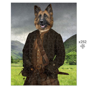 Jamie (Outlander Inspired): Custom Pet Puzzle - Paw & Glory - Dog Portraits - Pet Portraits